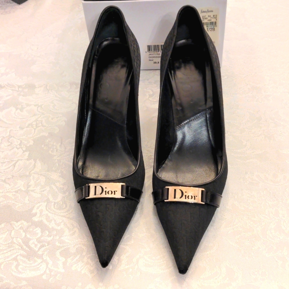 Dior Diorissimo Escarpin Black Pumps, Size 9.5